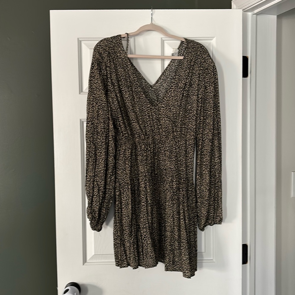 Leopard print dress